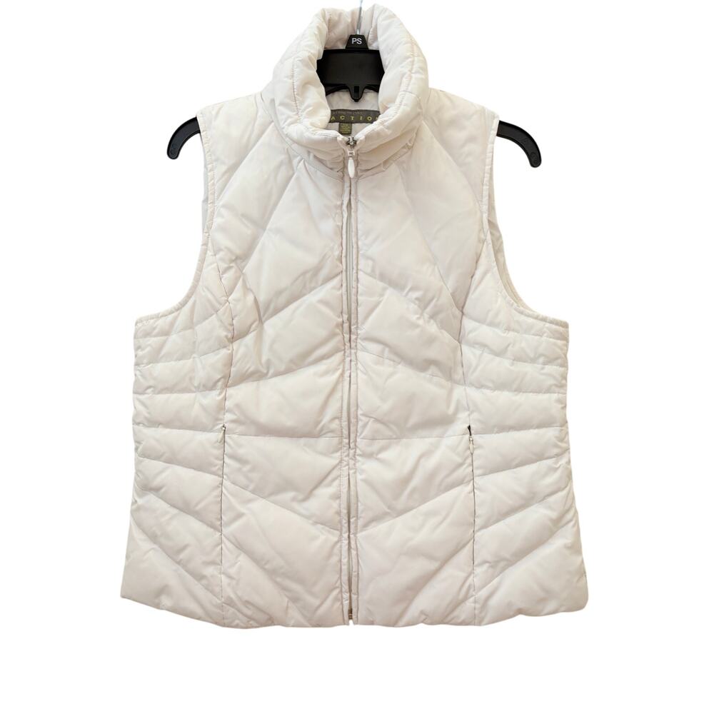 Kenneth Cole Reaction Large Down Women’s Puffer Vest White